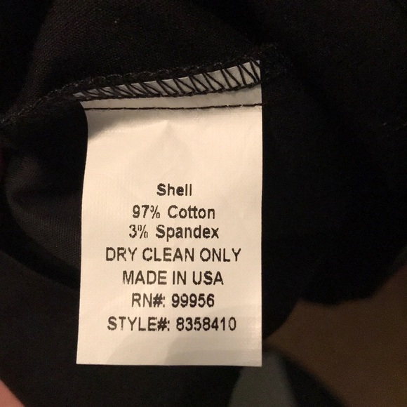 Shoshanna Black Button Ruffle Front LBD size 8 - Picture 5 of 6